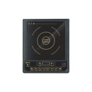 Bajaj Glass Majesty ICX-3 1400W Open Heating Induction Cooktop with Pan Sensor and Pro Voltage Technology (Black)