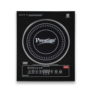 Prestige PIC 2.0 V2 2000-Watt Induction Cooktop with Touch Panel |Radiant|Black
