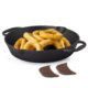 AGARO Royal Pre Seasoned Cast Iron Deep Fry Pan, 25 cm Diameter, 1.8L Capacity, No Chemical Coating, Rigid Handles, Fast Heating, Heavy Weight, Gas…
