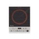 Bajaj Majesty Icx Pearl 1900W Induction Cooktop With Pan Sensor And Voltage Pro Technology, Crystal Glass, Black