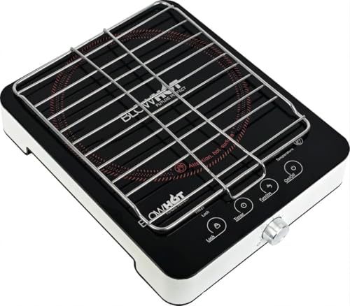 BLOWHOT BL 500 With Grill Infrared Induction For All Purpose | 2200 Watt Infrared Cooktop | Electric Grill Cooker with Mesh Tray | Fast Heating…