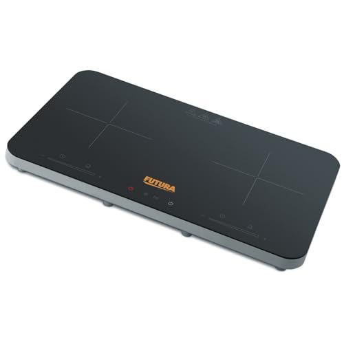 Hawkins Futura Dual Hob Induction Cooktop, 3600-W, Auto Cut-off, Child Lock, Intelligent Boil-Dry Protection, 20 Power Settings, Black (FIC2A1)