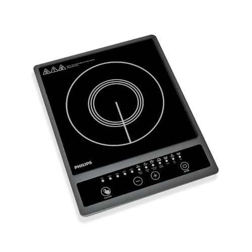 Philips HD4934/00 1300W Induction Cooktop With Triple MOV For 4Kw Surge Protection With Soft Touch Control | 7 Preset Menus | 3 Years Warranty On…